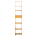 Bamboo Bathroom Shelf 7-Tier Tower Free Standing Storage Organizer Rack Bookcase D6936