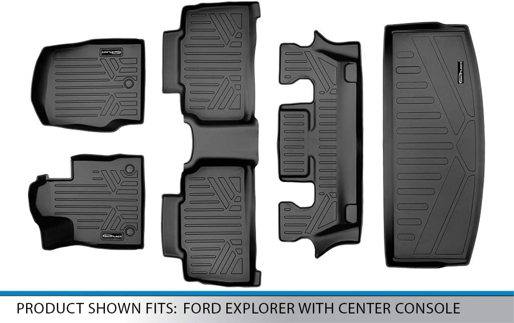 Floor Mats 3 Rows & Cargo Liner Behind 3rd Row Set V473