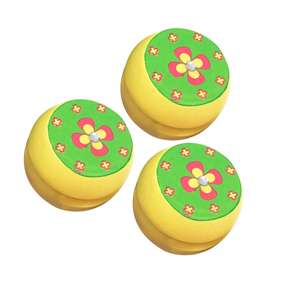 3 Pcs Wooden Bamboo Yoyo Toys D82049