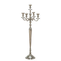 Tall Five Candle Silver Candelabra S397