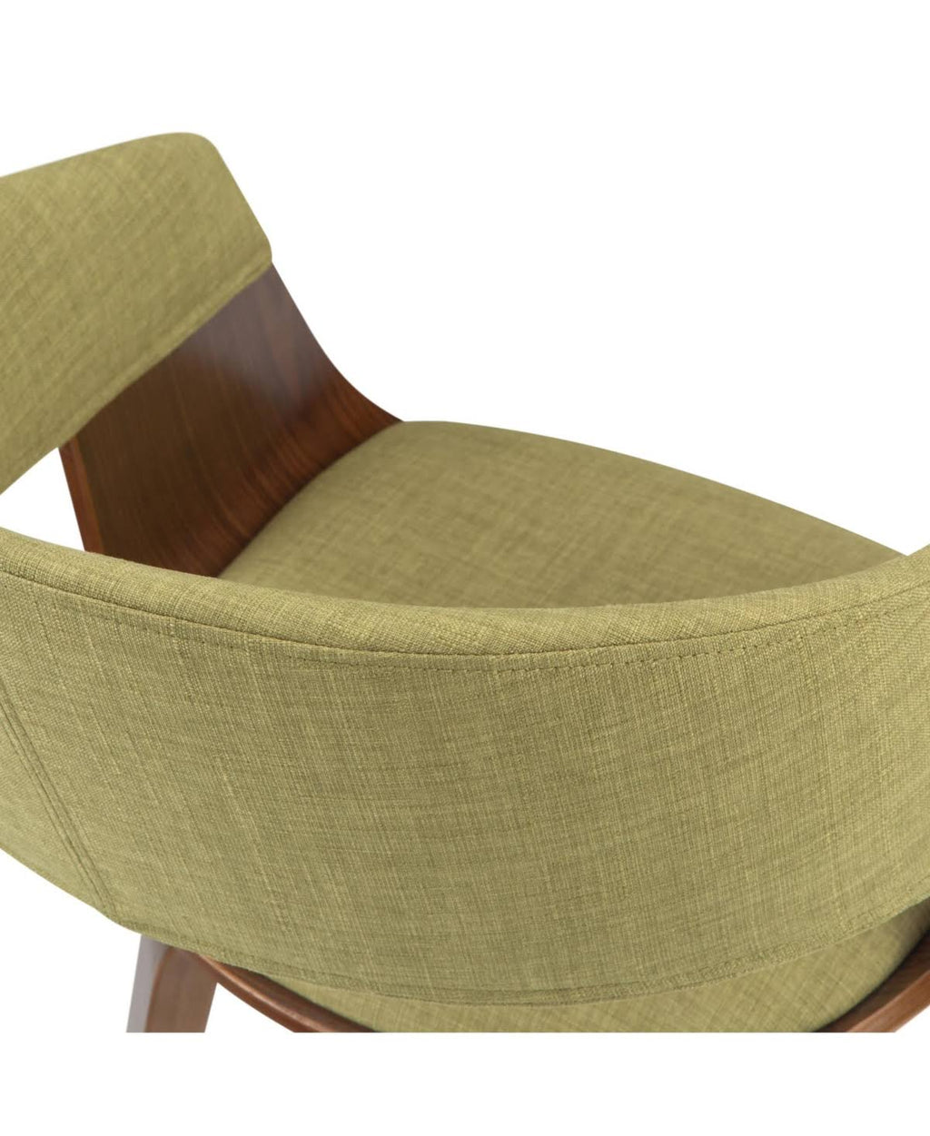 Light Grey Linen Look Bentwood Dining Chair U353288