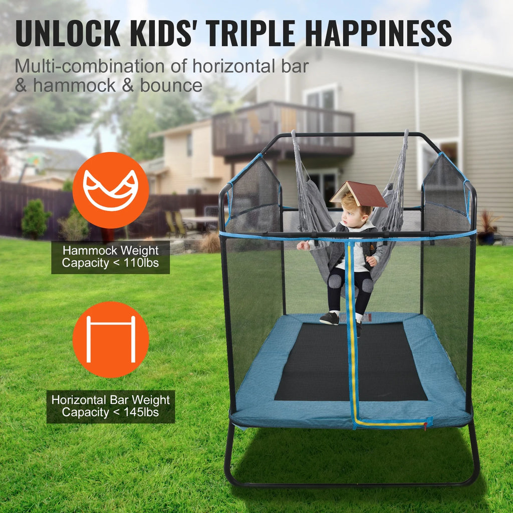 6FT Trampoline with Enclosure Net Q42614