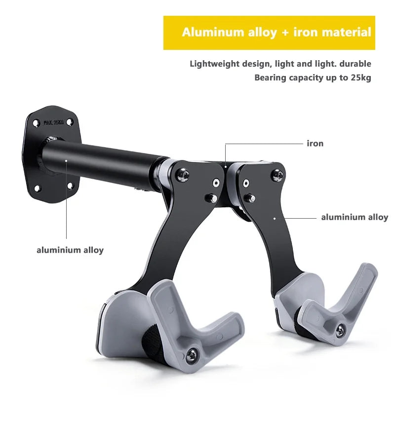 Bike Wall-Mounted Vertical Garage Storage Horizontal Adjustable Hook Y2104