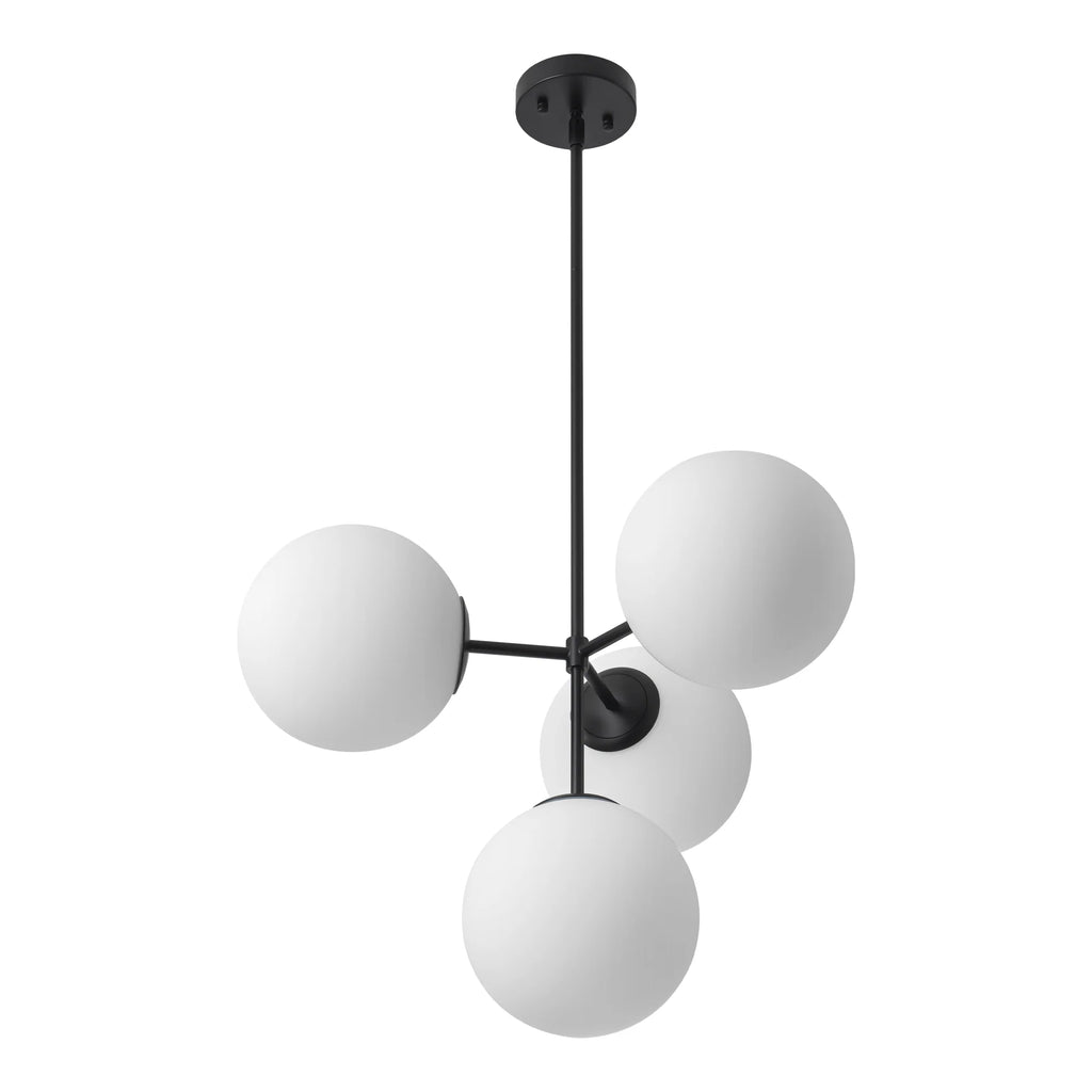 4-Light Dimmable Glass Bubble Chandelier Q8776
