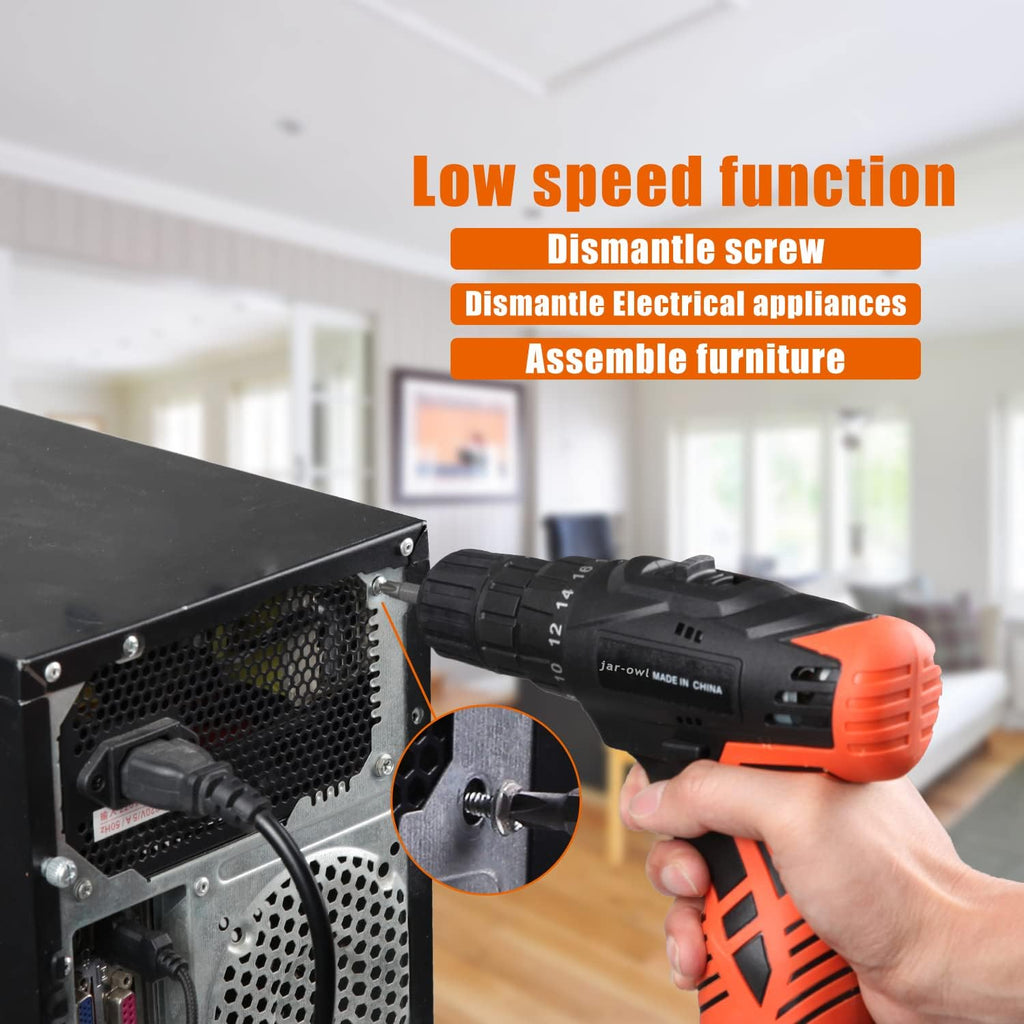 16.8V Cordless Drill Combo Kit with 48 Accessories Tool Set U6919