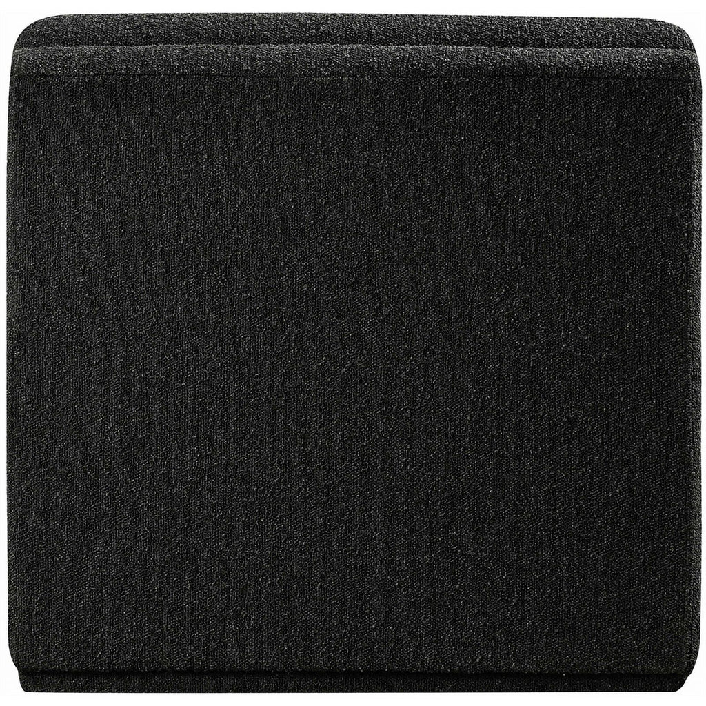 Black Boucle Fabric Armless Chair X58231