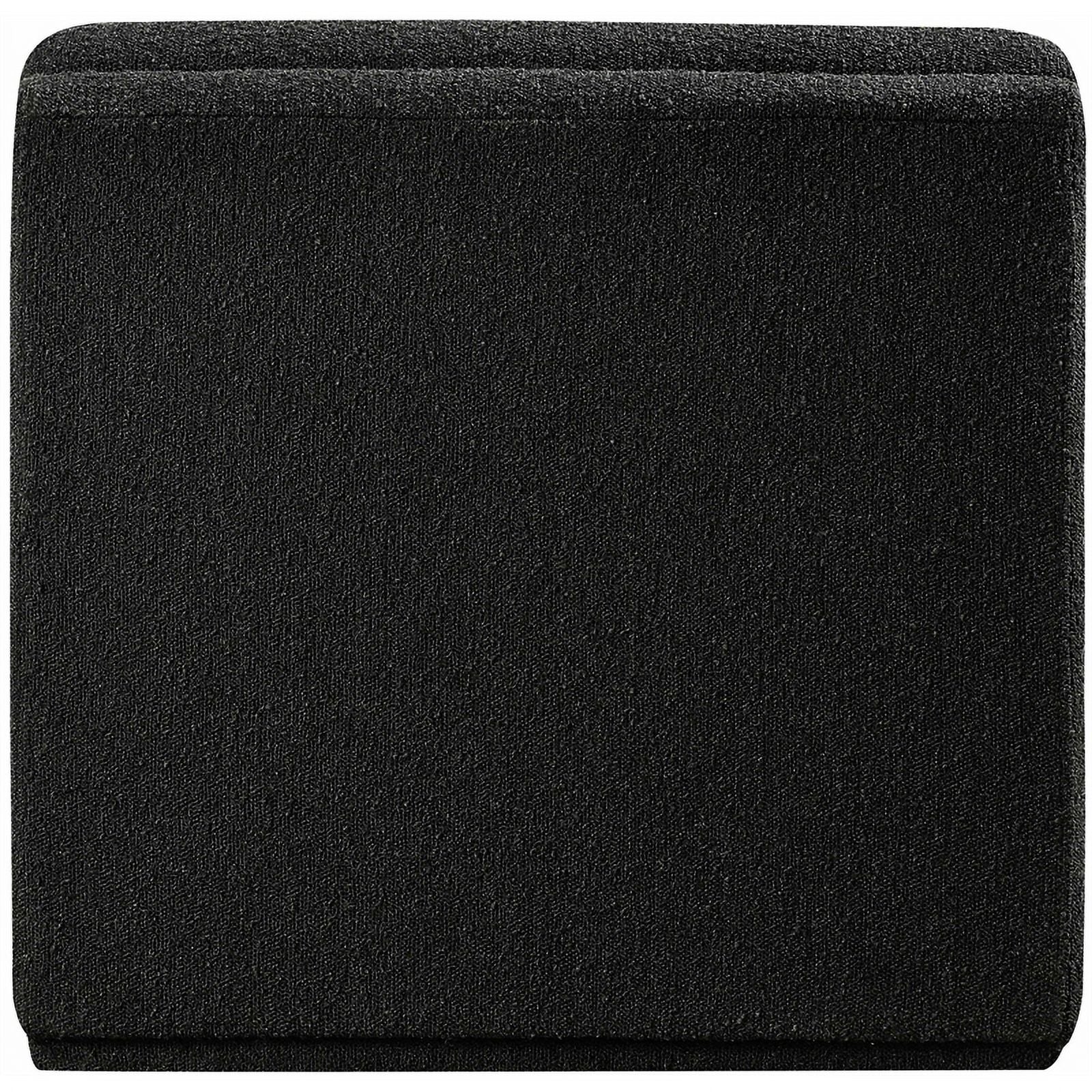 Black Boucle Fabric Armless Chair X58231