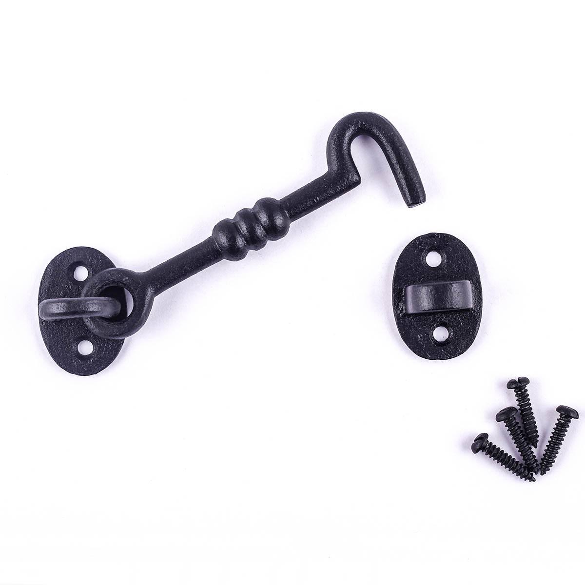 10 Cabin Hook Eye Door Latch Iron A199380