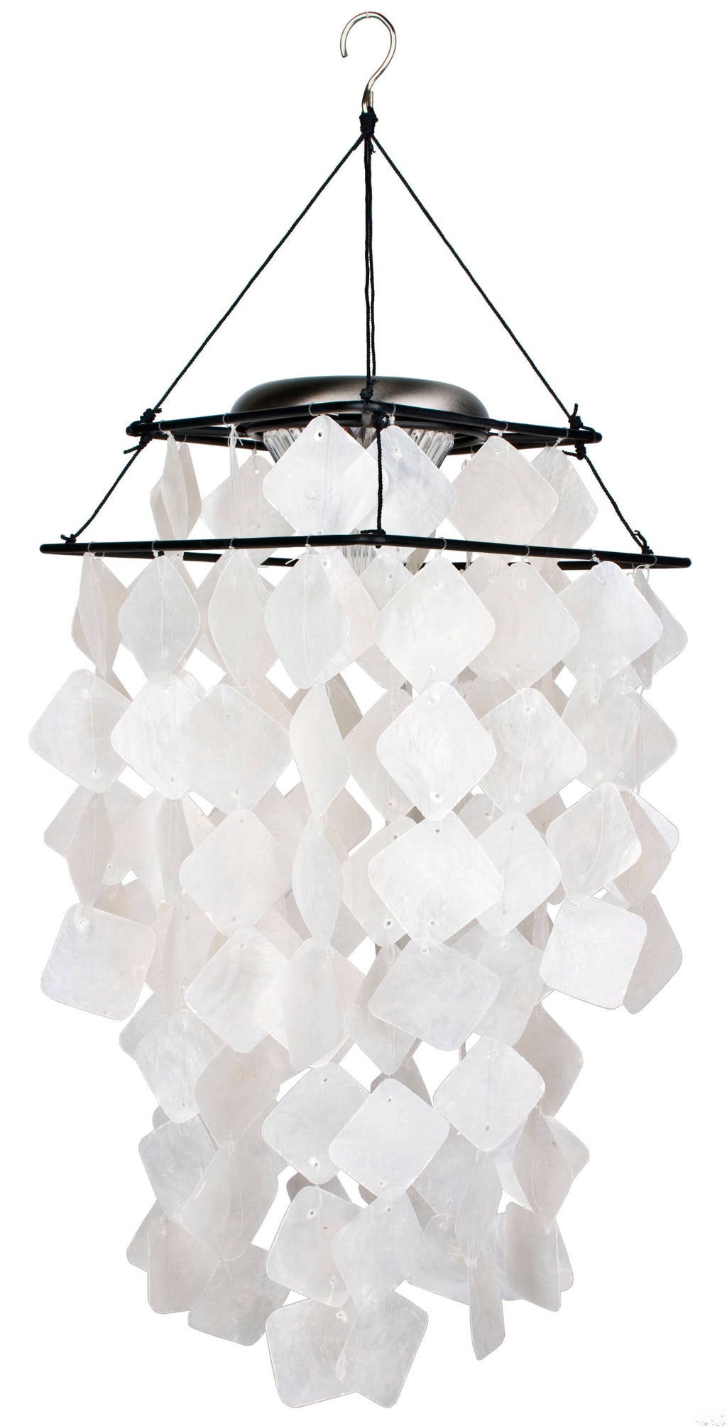 White Diamonds Capiz Solar Chime R625865