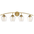 Four Light Bath Bar Natural Brass Q420