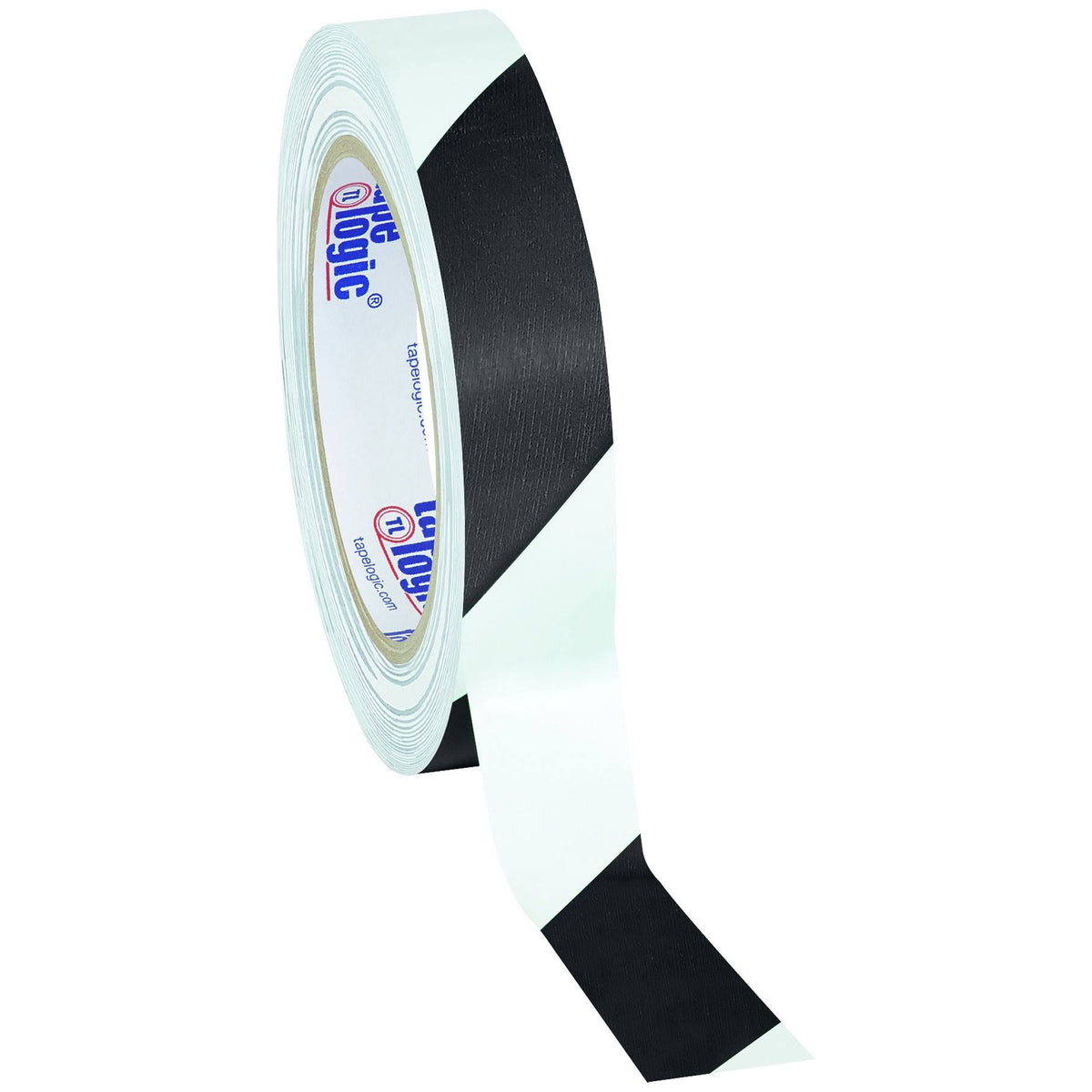 Black/White Striped Vinyl Safety Tape O595