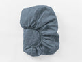 Organic Relaxed Linen Fitted Sheet King Harbor Blue C4349