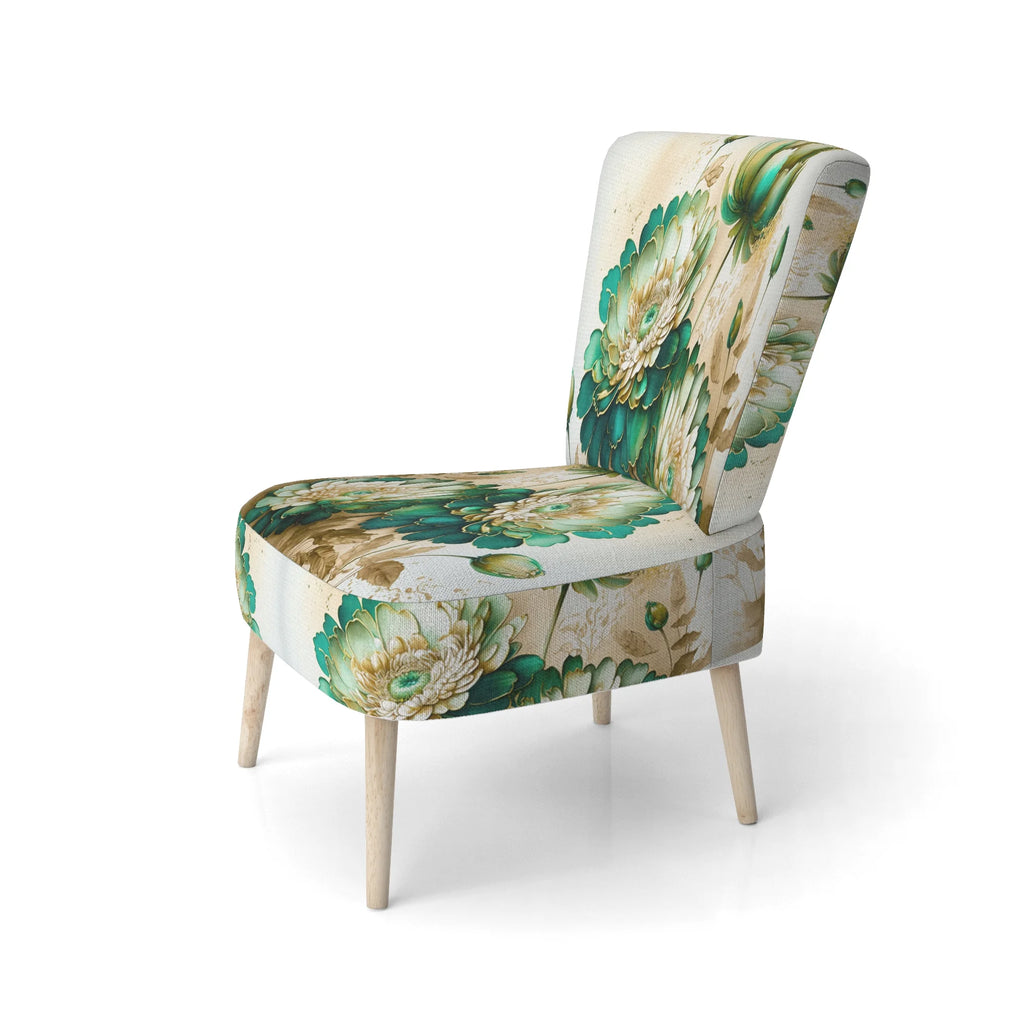 Upholstered Floral & Botanical Accent Chair and Traditional Arm Chair P80426