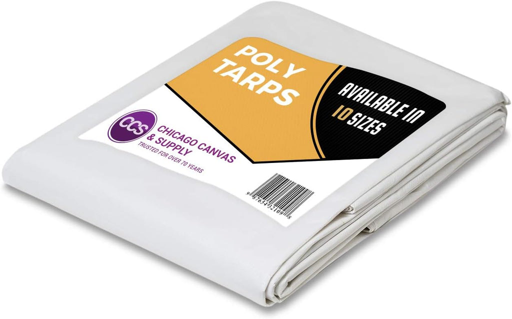 Silver Waterproof Poly Tarp, 12 by 16 Feet H560500