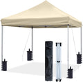 White 10'x15' Pop Up Canopy Tent with Wheeled Carry Bag E5624