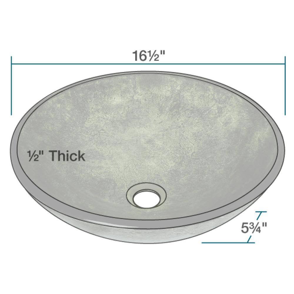 Forest Green Glass Bathroom Sink with Faucet E93443
