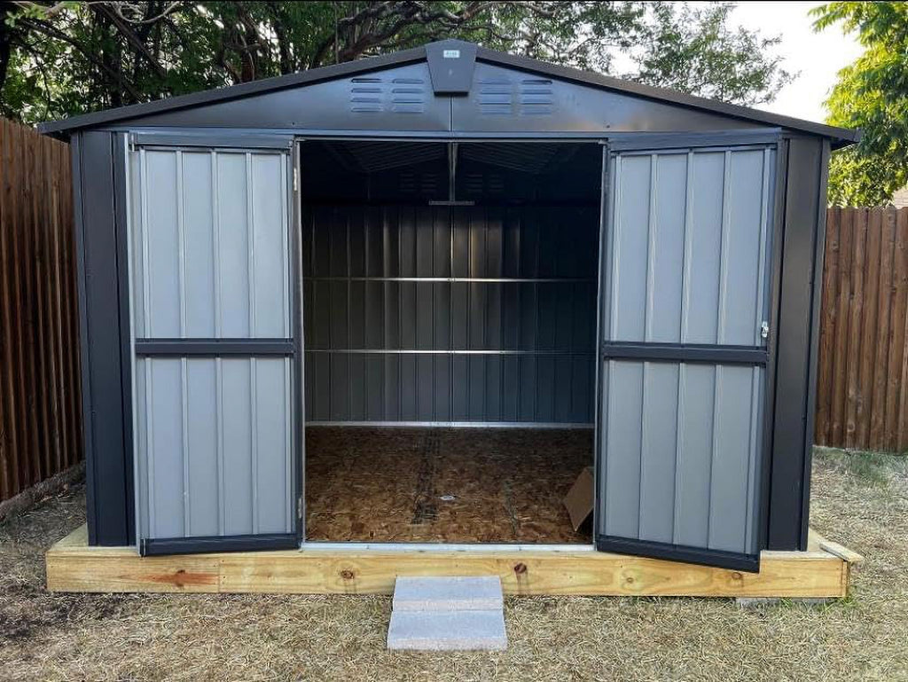 Metal Garden Shed with Lockable Door H10895