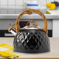 Black 3L Whistling Kettle L642299
