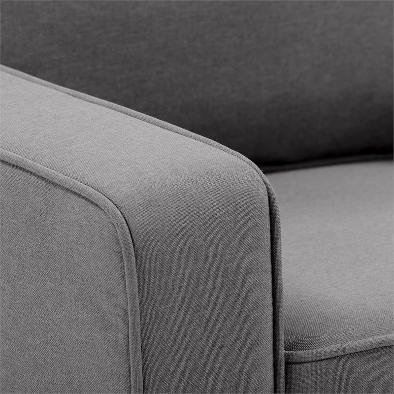 Gray Fabric Loveseat Sofa and Accent Chair Set of 2 W569