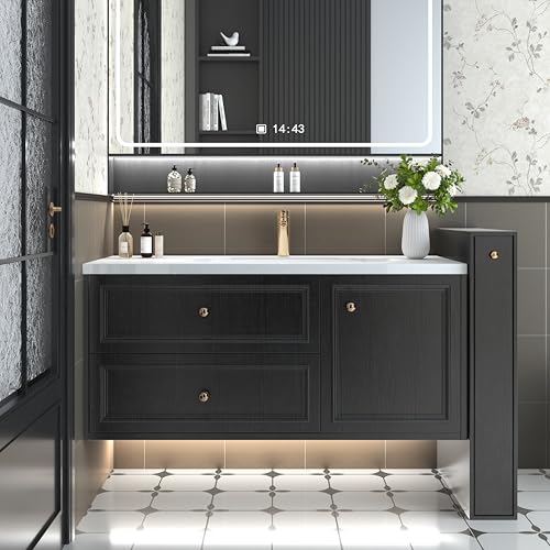Black Wood Wallpaper Self-Adhesive Contact Paper X492