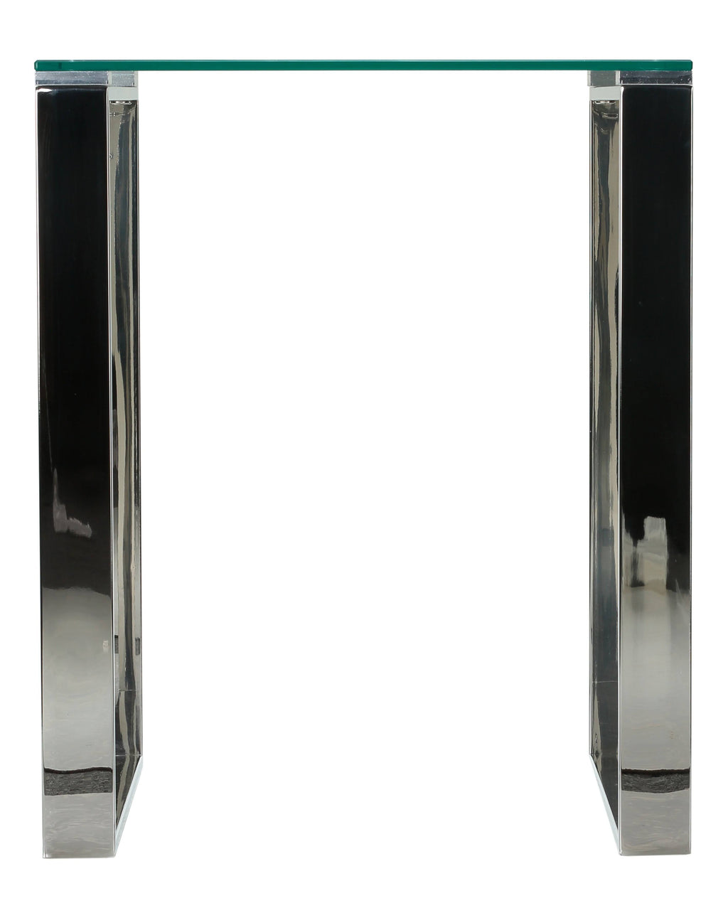 Chrome Square Glass End Table U6479