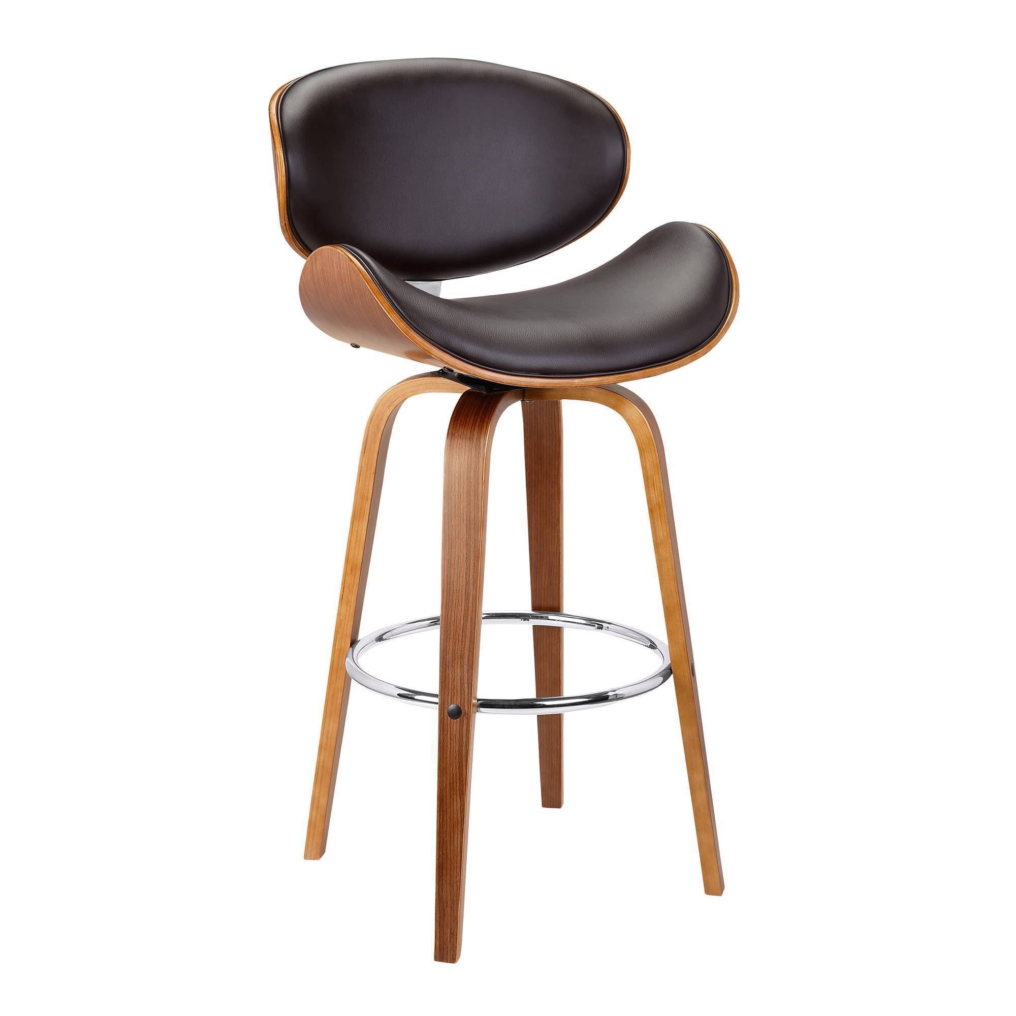 Brown Swivel Height Barstool T1874