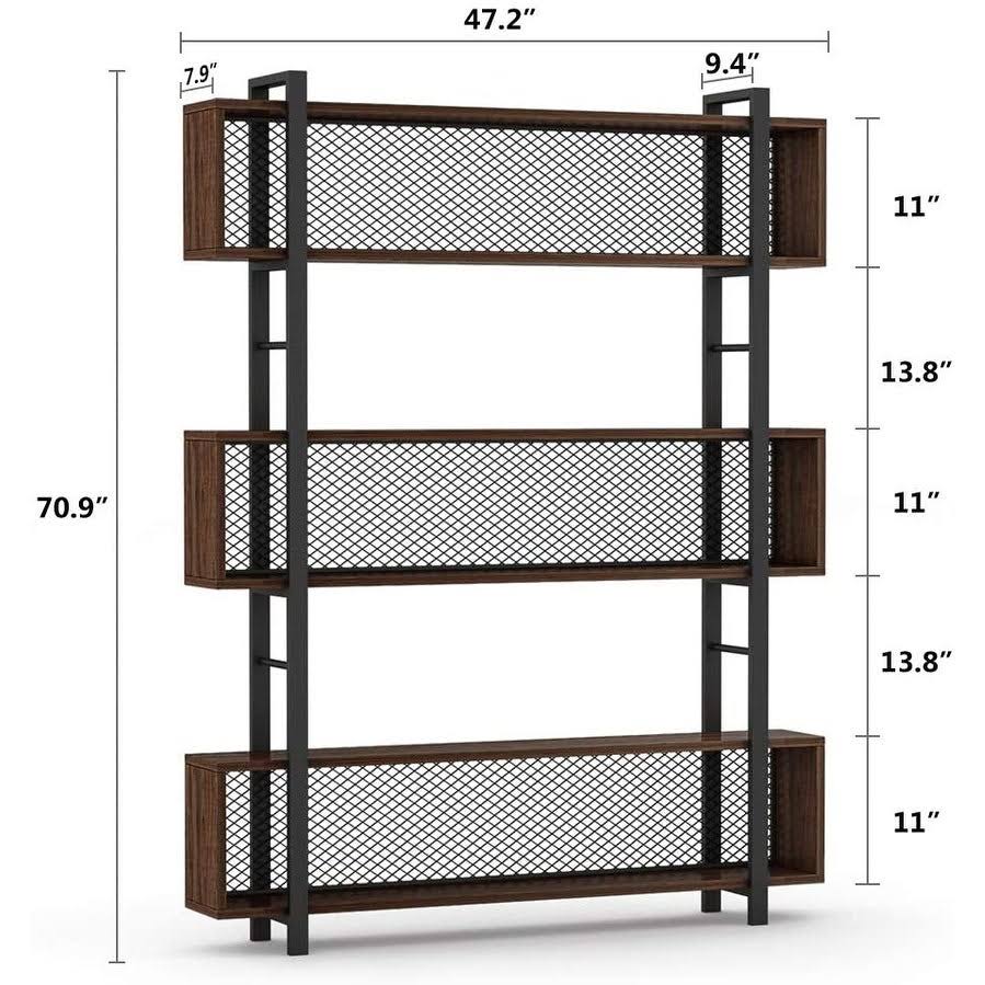 Black 5-Shelf Bookshelf I64125