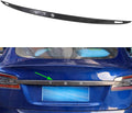 Rear Tailgate Trunk Lid Garnish Trim ABS Imitation Carbon Fiber Z703776