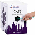 Cat6 Plenum 1000ft White 23AWG 550MHz Ethernet Cable R18378