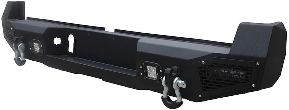 Textured Black Front and Rear Bumper with LED Lights and Winch Plate P87137