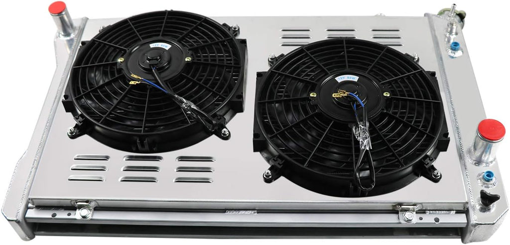 All Aluminum 4 Core Radiator with Shroud, Fan and Relay X345