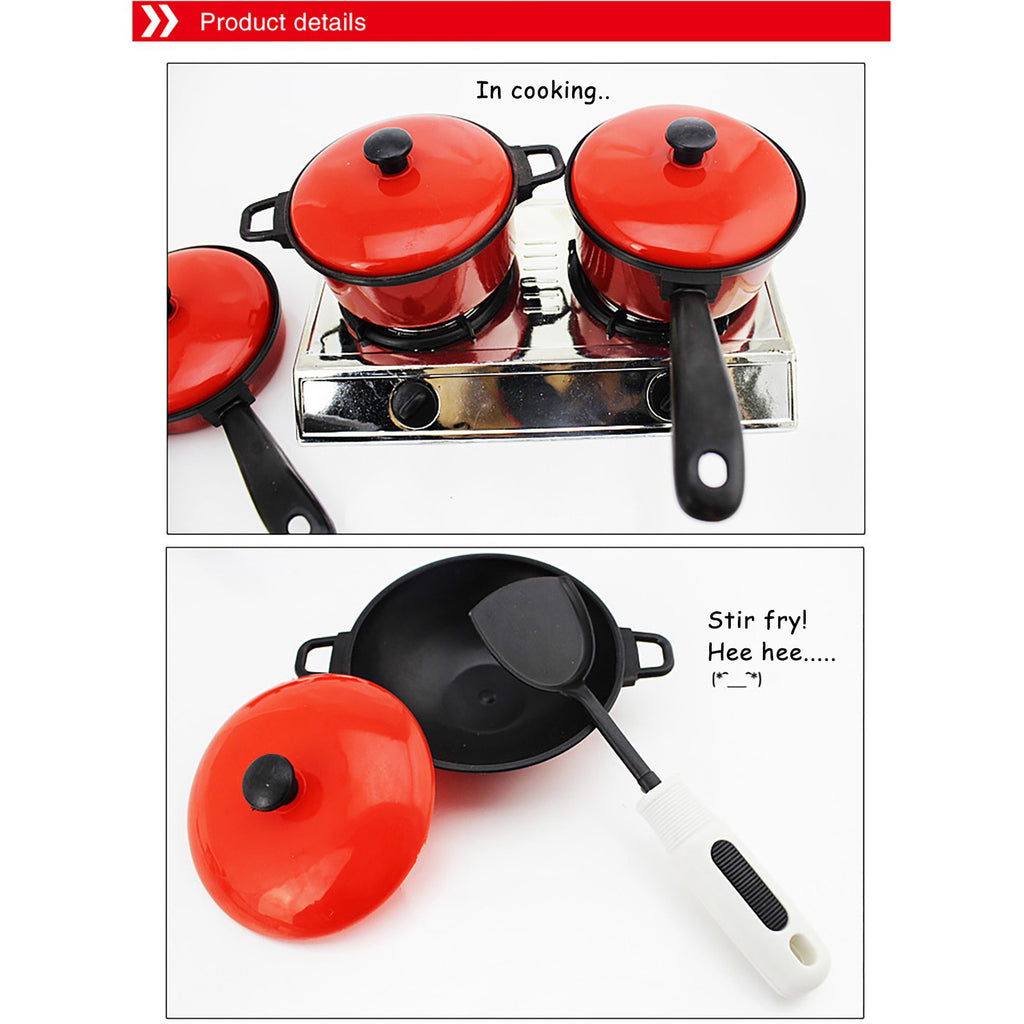 13 Piece Kitchen Toys Set with Pots and Pans T2092