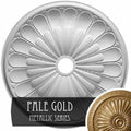 31 5/8x22OD x 3 5/8x22ID x 1 7/8x22P Pale Gold Ceiling Medallion R7548