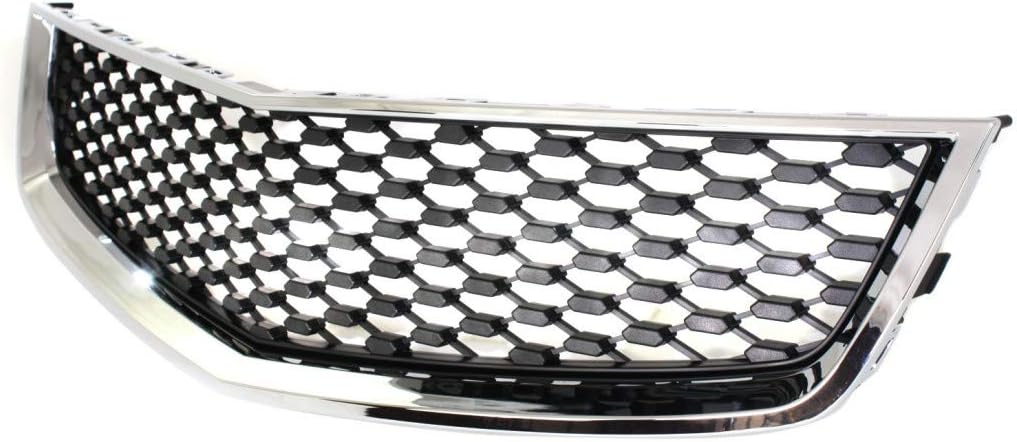 Chrome Shell Painted Black Insert Front Bumper Grille H83230