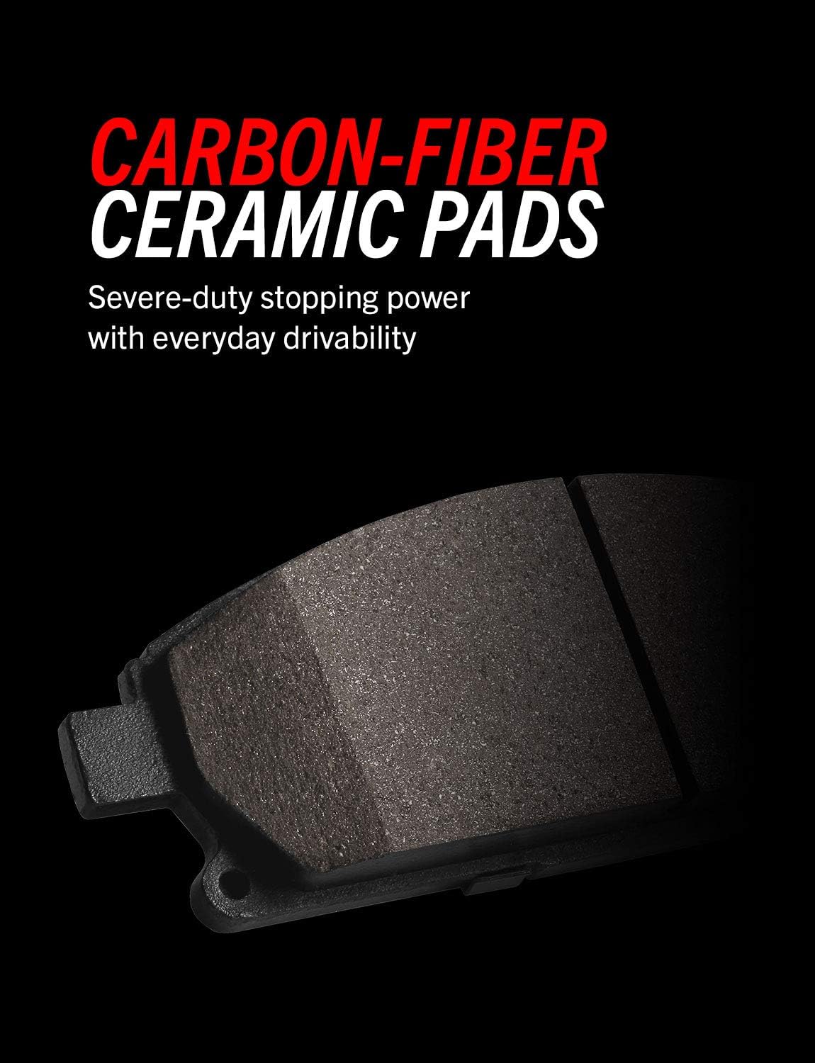 Carbon Fiber-Ceramic Brake Pads with Hardware K862134