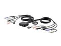 2-Port USB HDMI/Audio Cable KVM Switch with Remote Port Selector Y9008