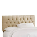 Twin Tufted Headboard in Linen Sandstone C1701
