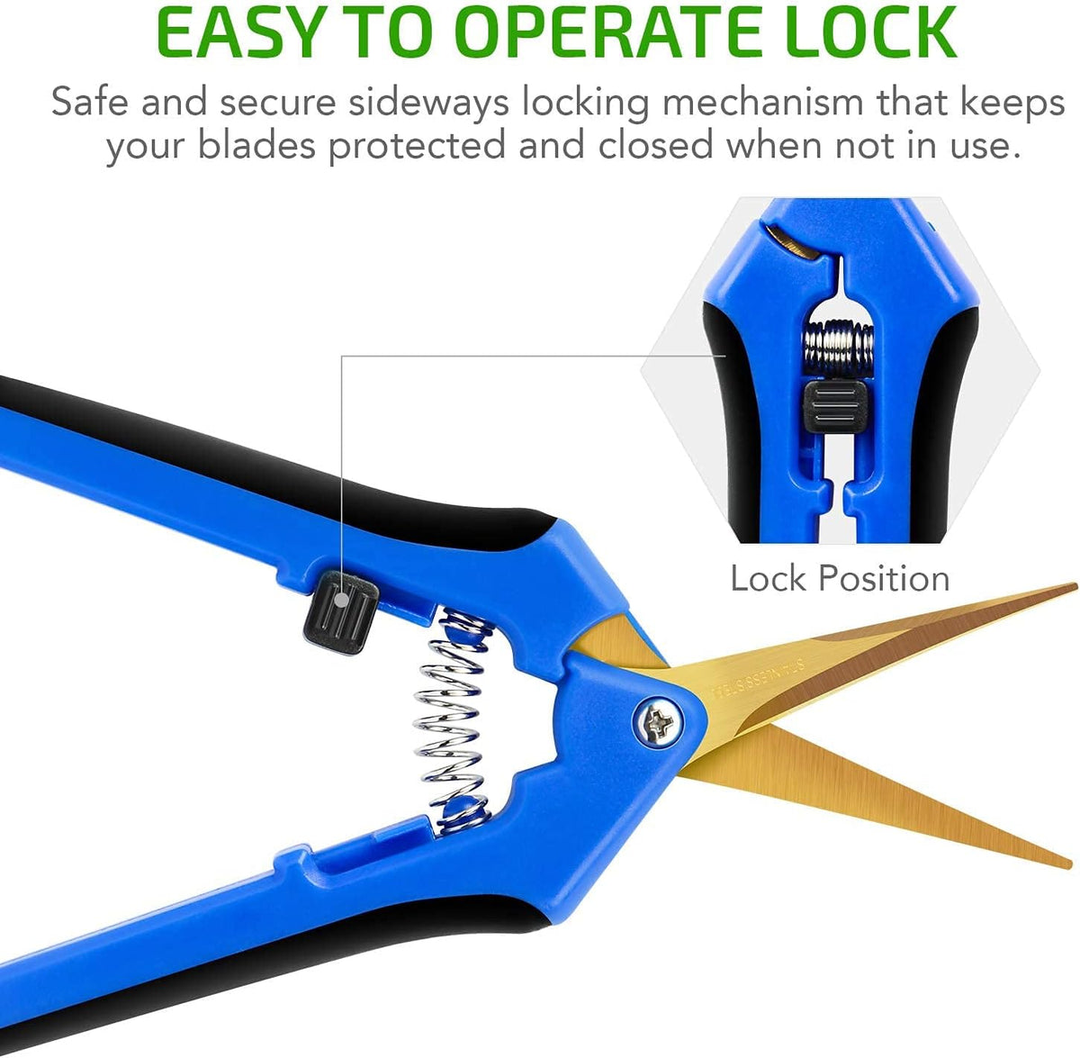 Black & Blue Bud Trimming Tray with Titanium Coated Pruning Shear X1515