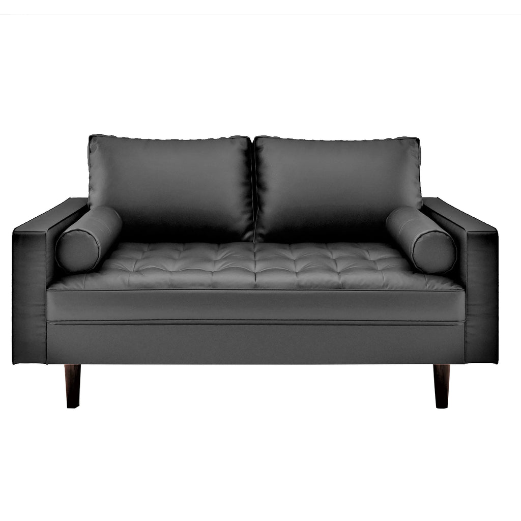 Mid-century Modern Loveseat Brown B35983