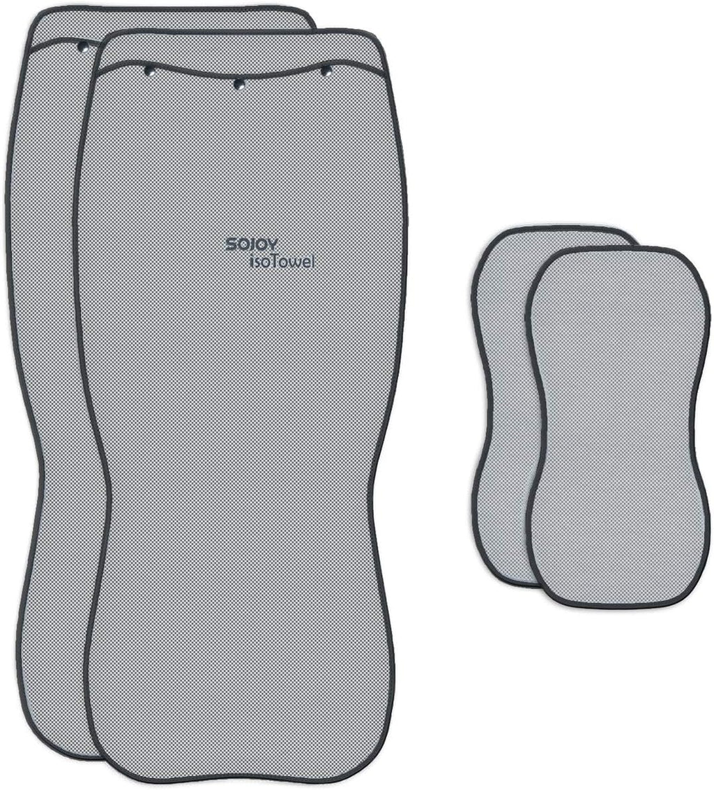 Black and White Car Seat Cushion Cover for Front of 2 Seats I8847