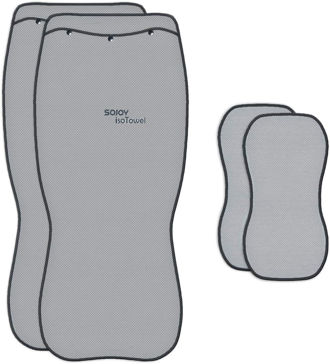 Black and White Car Seat Cushion Cover for Front of 2 Seats I8847