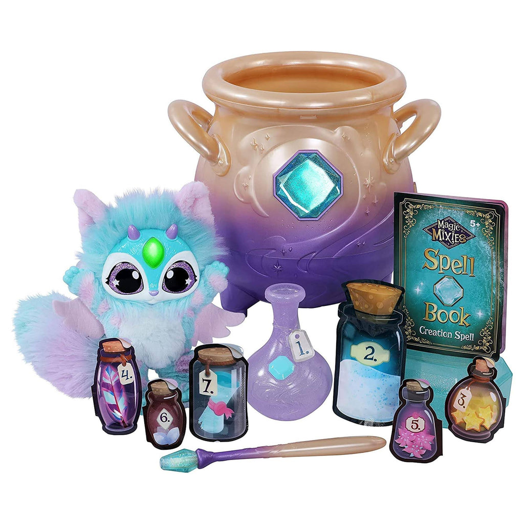 Blue Interactive Plush Toy Magical Misting Cauldron F520591