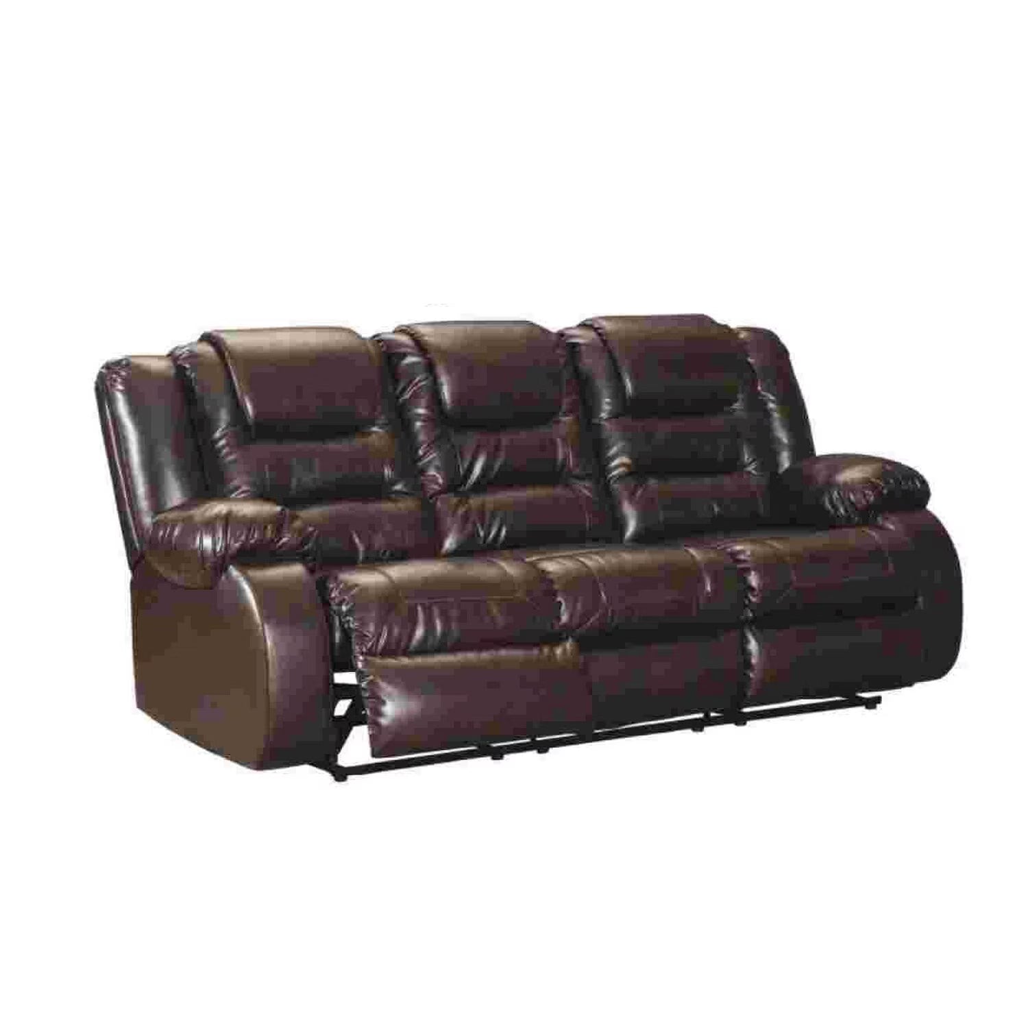 Chocolate Brown Reclining Sofa E697