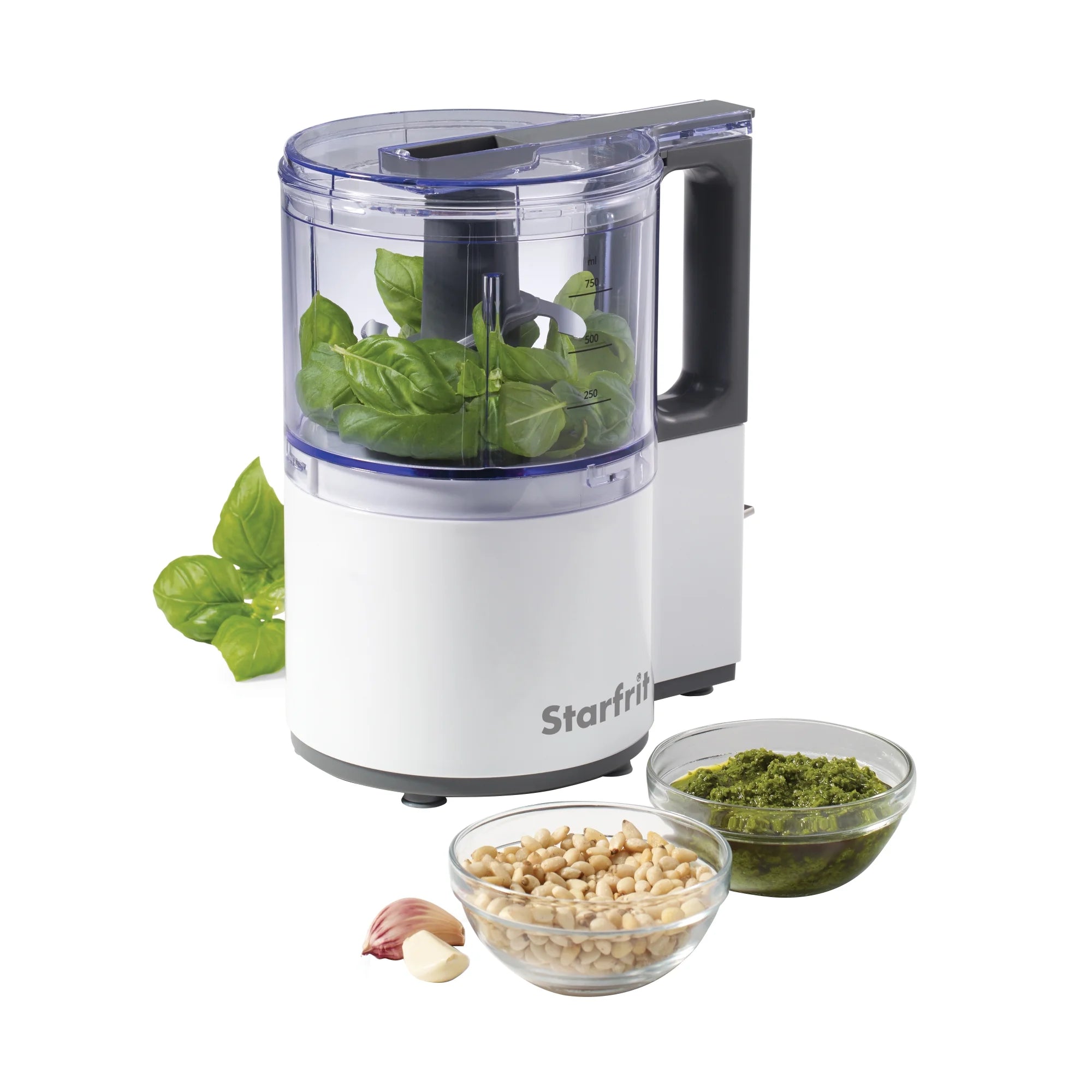 4-Cup 3-Speed Oscillating Food Processor, White J671