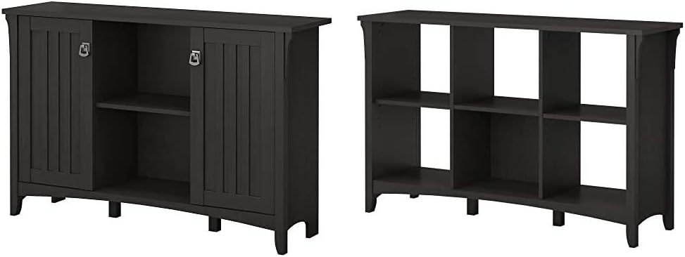Antique White Accent Storage Cabinet with Doors O59082