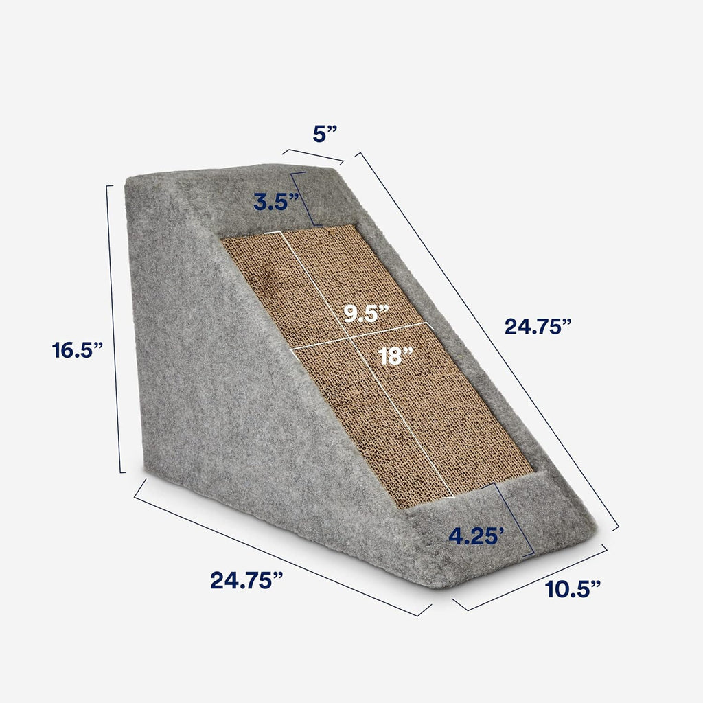 Cat Ramp with Refillable Double Scratcher, Multi-Color Pack of 2 C32357