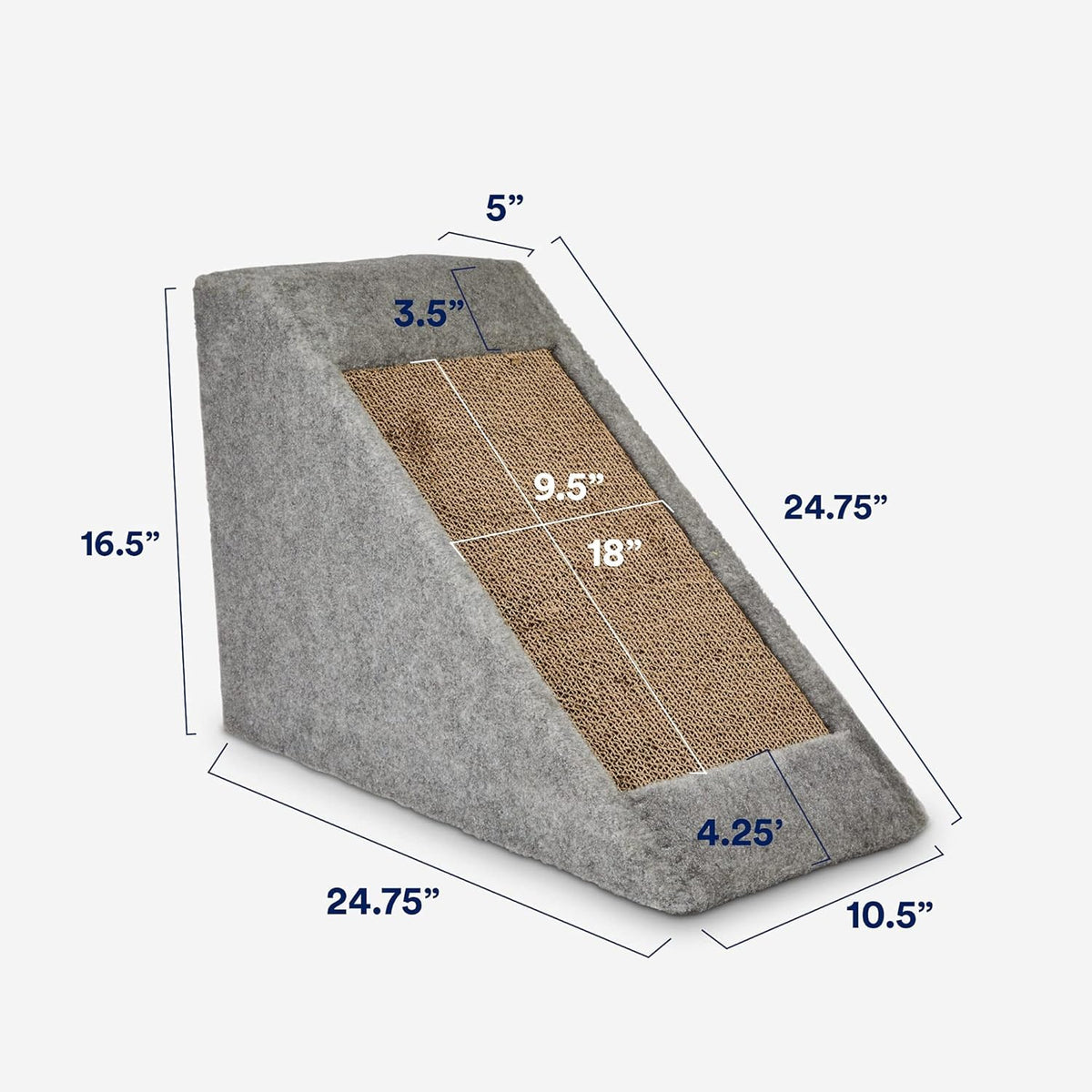 Cat Ramp with Refillable Double Scratcher, Multi-Color Pack of 2 C32357