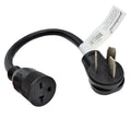 Dryer 10-50 Plug Male to 6-20 T-Blade Receptacle Female Adapter Cord 1.5FT F423