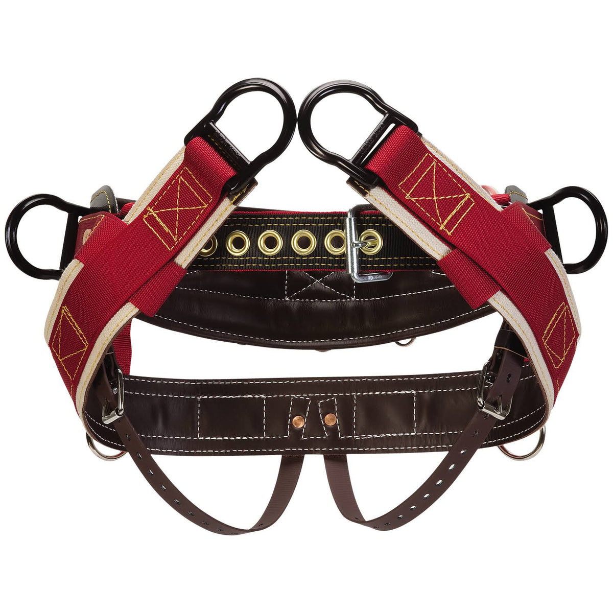Saddle with Heavy-Duty Coated Webbing Leg Straps B55163