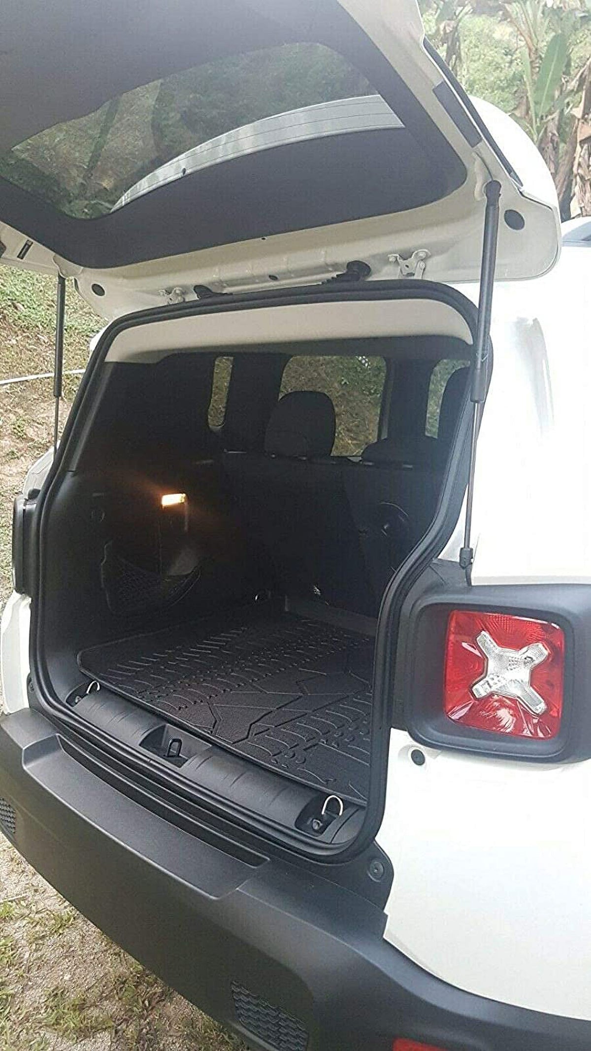 Cargo Liner Trunk Mat for Jeep Renegade 2015-2023 Weather-Resistant Rubber with Raised Lip M53167